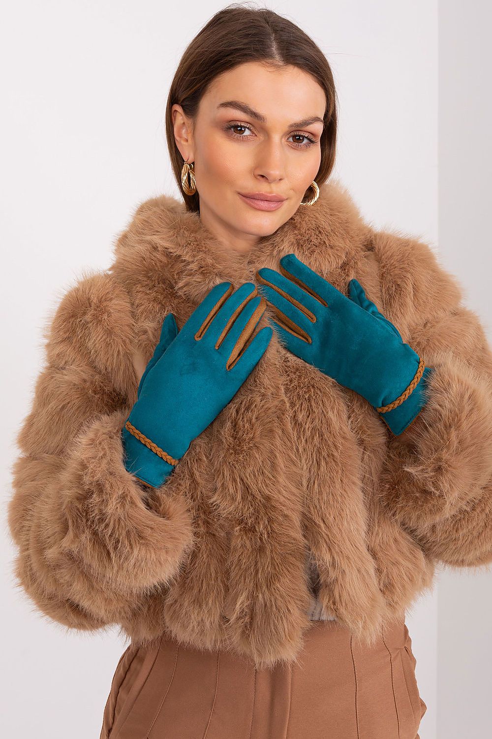  Pirštinės model 189536 Wool Fashion Italia 