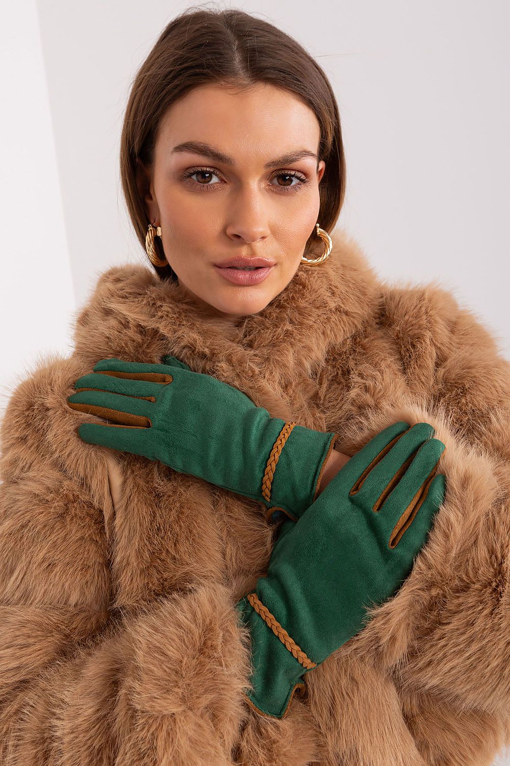  Pirštinės model 189537 Wool Fashion Italia 
