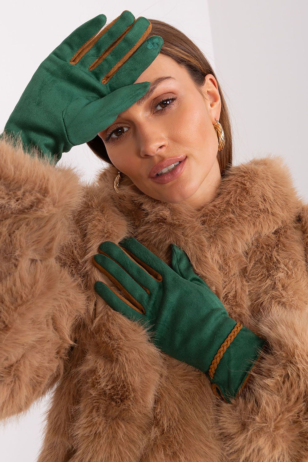  Pirštinės model 189537 Wool Fashion Italia 