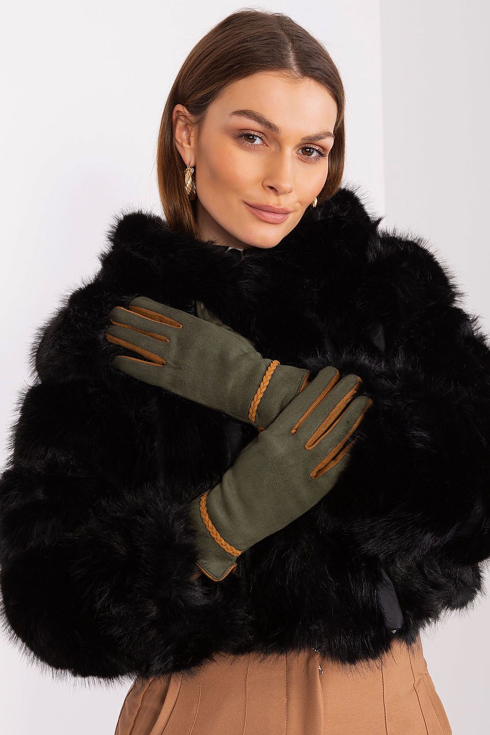  Pirštinės model 189540 Wool Fashion Italia 