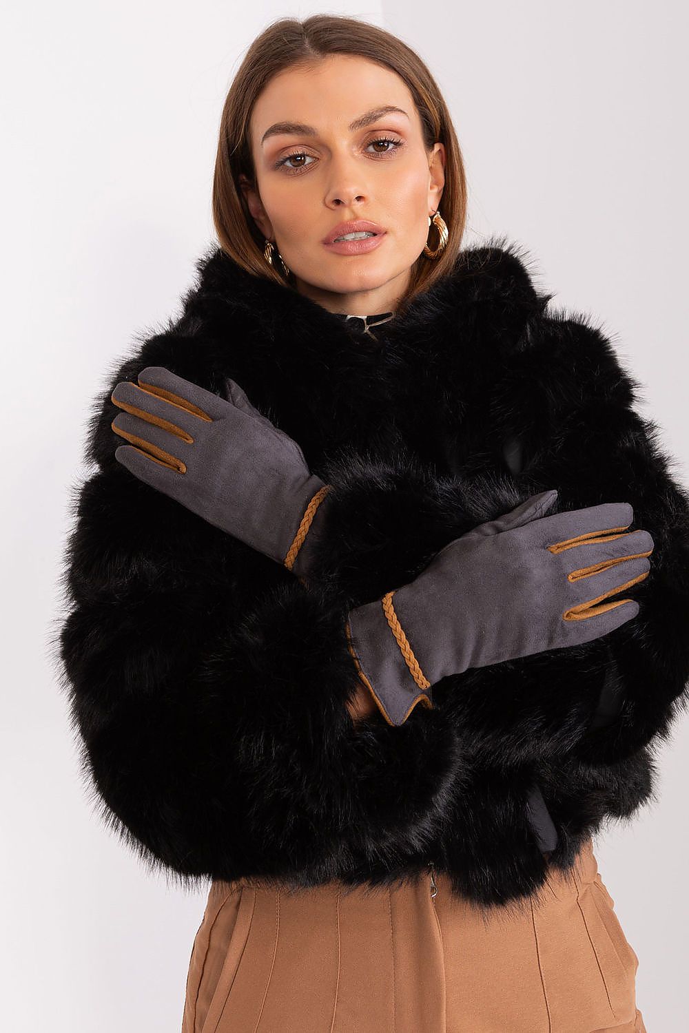  Pirštinės model 189541 Wool Fashion Italia 
