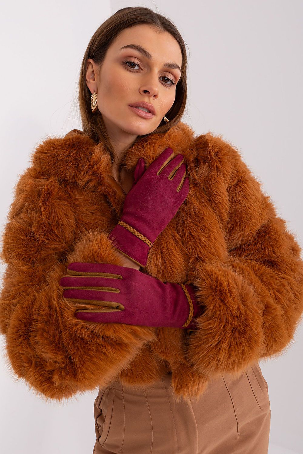  Pirštinės model 189545 Wool Fashion Italia 