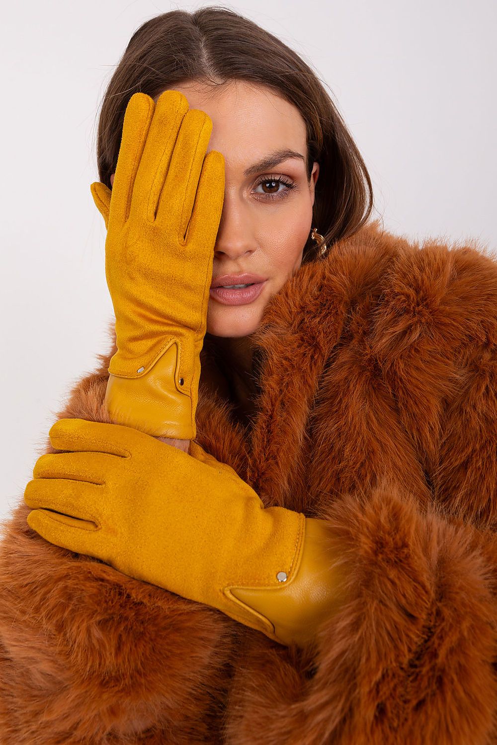  Pirštinės model 189549 Wool Fashion Italia 