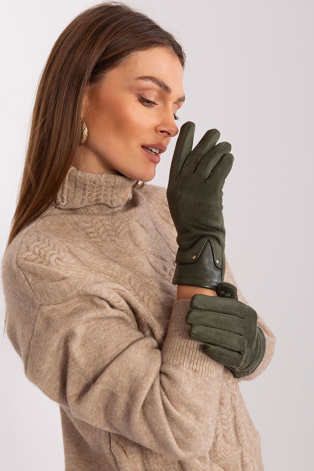  Pirštinės model 189551 Wool Fashion Italia 