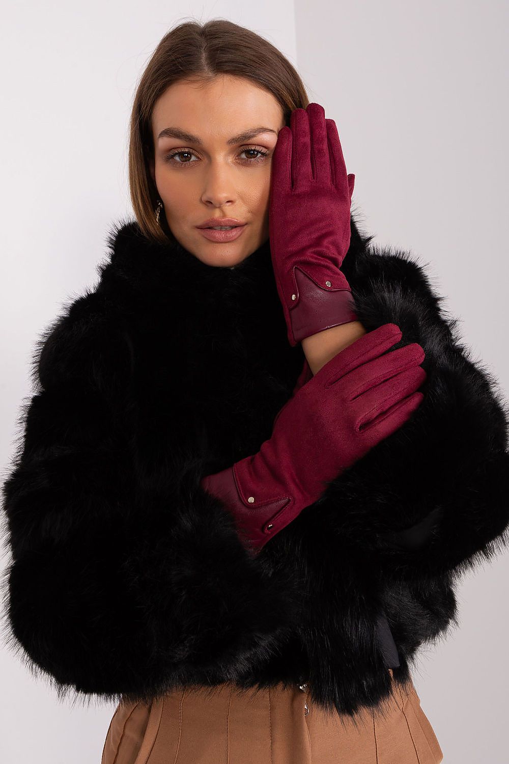  Pirštinės model 189553 Wool Fashion Italia 