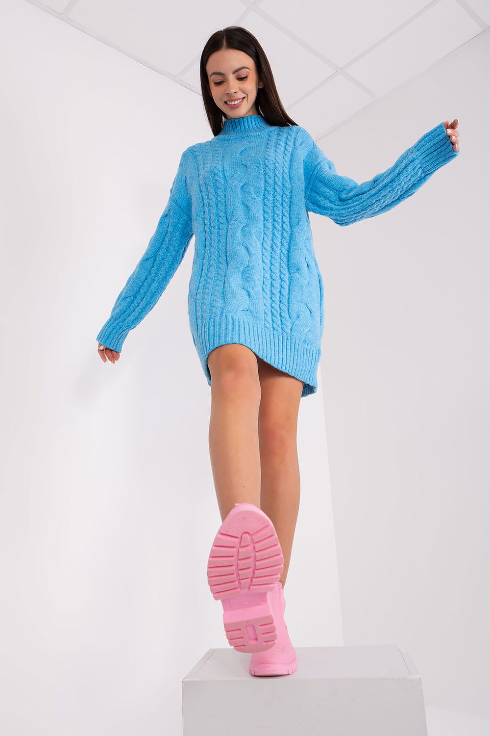  Ilgas megztinis model 185728 Wool Fashion Italia 