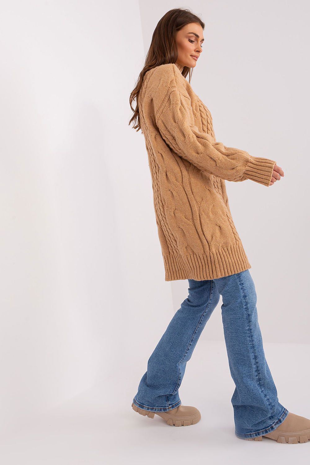  Ilgas megztinis model 185740 Wool Fashion Italia 