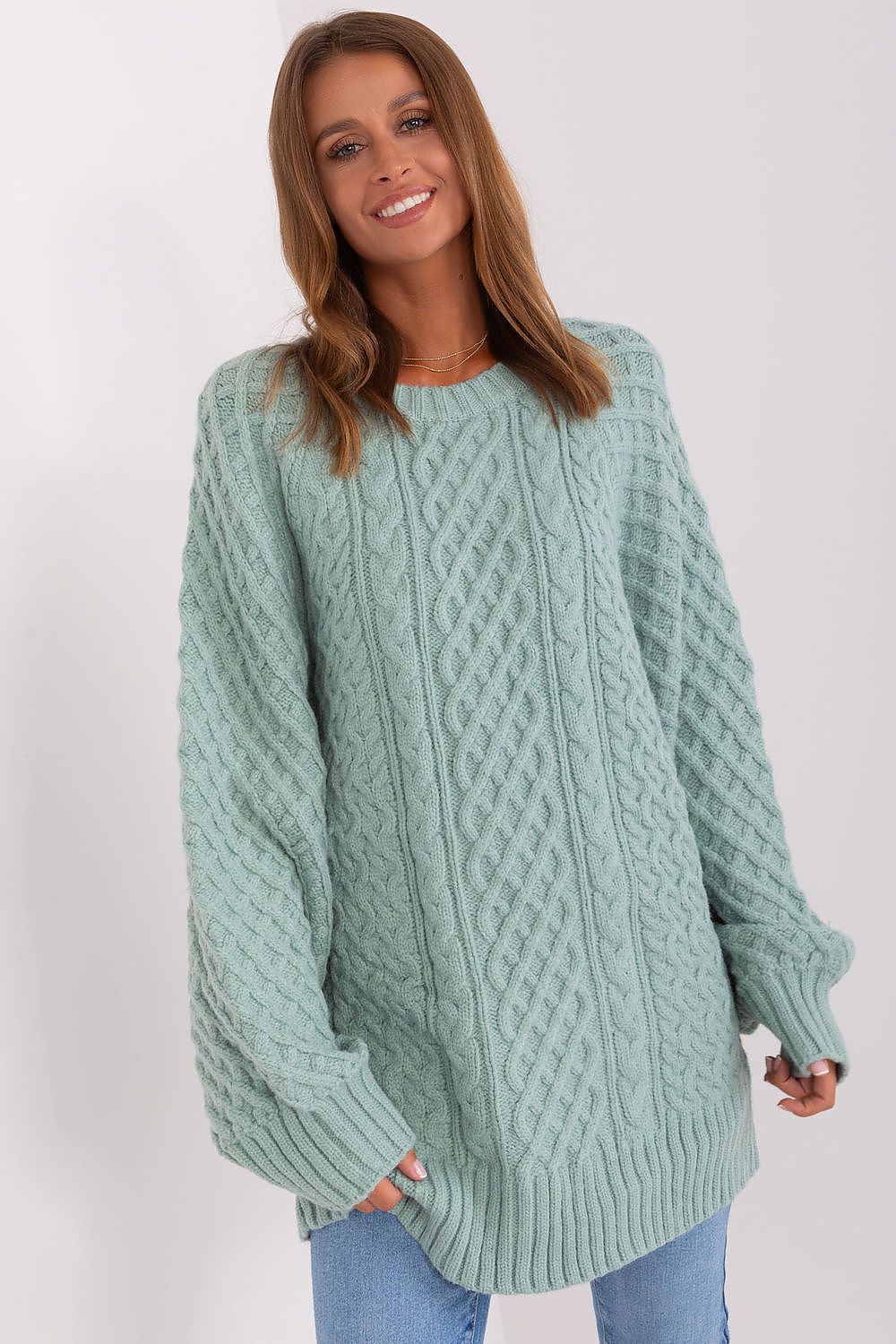  Ilgas megztinis model 185745 Wool Fashion Italia 