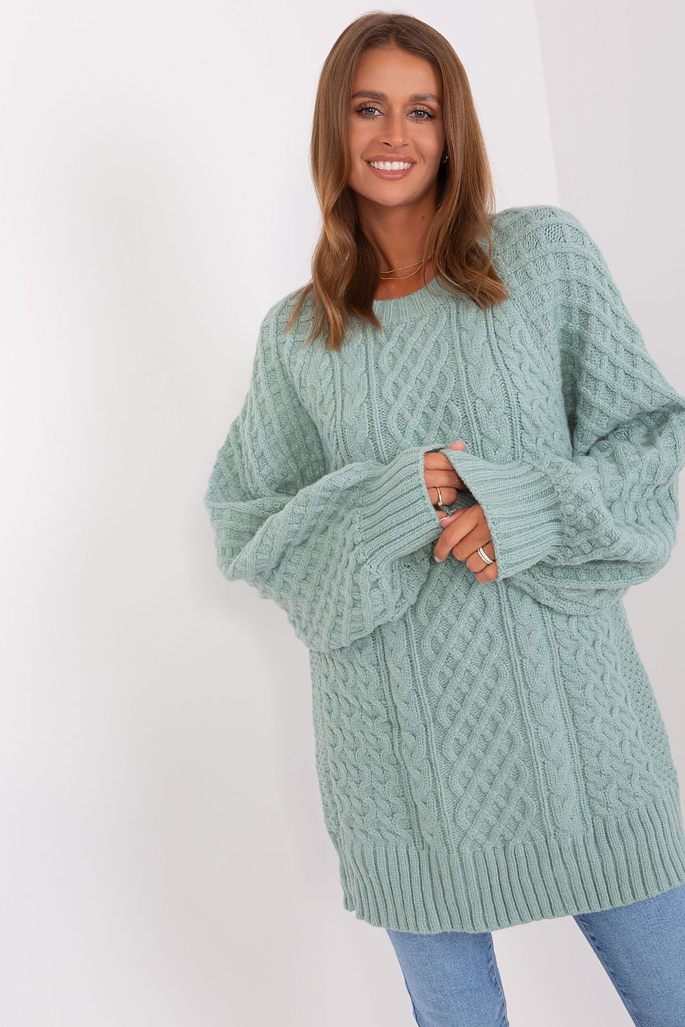  Ilgas megztinis model 185745 Wool Fashion Italia 