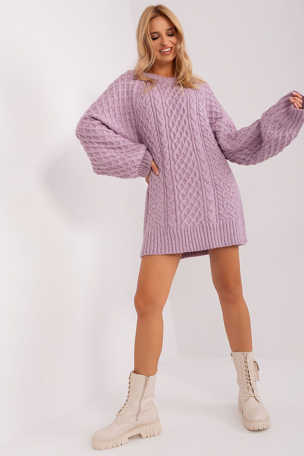  Ilgas megztinis model 185746 Wool Fashion Italia 